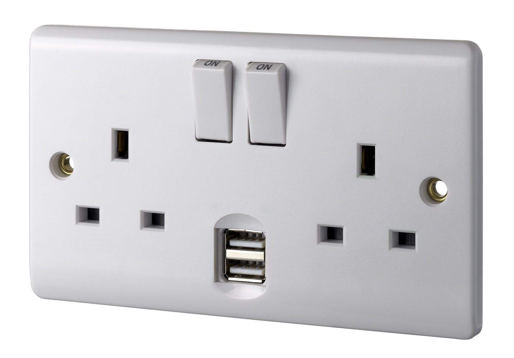 Double Wall Socket with USB
